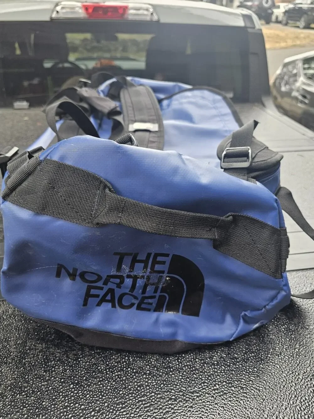 The North Face Base Camp Duffel Bag Small 50L Blue - Goldwin Japanese Tag